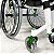 Cadeira de Rodas Monobloco Sigma Smart Branco c/ Verde - Imagem 3
