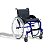 Cadeira De Rodas Monobloco Ativa Modelo Star Lite Ortobras - Cor: Azul - Imagem 1