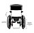Cadeira de Banho e Higiene em Alumínio com Rodas Grandes Evo by Mobility - Imagem 6