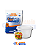 Kit Pote Redondo 250ml Totalplast c/24un - Imagem 1