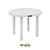 Mesa Redonda Marceneiro Branca - Solplast - 90cm - Imagem 1