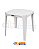 Mesa Plástica 70x70 Coruripe Branca Solplast - Imagem 1