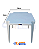Mesa Plástica 70x70 Coruripe Branca Solplast - Imagem 3