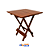 Mesa Madeira Quadrada 70X70cm - Zamatta - Imagem 1