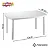MESA MÉDIA RETANGULAR PLASNEW 1,20MX70CM - Imagem 2