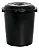 Cestão Fechado Preto com Tampa Preta - 97 L - Imagem 1