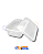 Kit Pote Retangular 500ml Totalplast - 24 Potes - Imagem 2