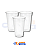 Copo Plástico Liso Totalplast 300ml - 100 unidades - Imagem 3
