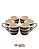 Jogo de Xícaras de Cerâmica para Café 90ml - 6 Xícaras - Imagem 3