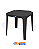 Mesa Plástica 70x70cm Coruripe Preta Solplast - Imagem 1