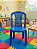 Jogo de Mesa e Cadeiras Infantil Azul - Forte Plástico - Imagem 3