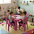 Jogo de Mesa e Cadeiras Infantil Rosa - Forte Plástico - Imagem 2