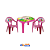 Jogo de Poltronas Infantil Princesas - Plasnew - Imagem 1
