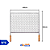 Grelha Inox c/ Cabo de Madeira N°6 (50x40cm) - Valente - Imagem 2