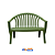 Banco de Jardim Tramontina Leme Verde Oliva 240kg - Imagem 1
