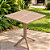 Mesa Simpla Quadrada Natural 60x60cm - FortePlástico - Imagem 2