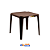 Mesa Inovar Marrom 70x70cm - TopMil - Imagem 1