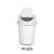 Cesto Fechado Basculante 53L Branco - Plasnew - Imagem 1