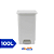 Lixeira c/ Pedal 100L Branca - Usaplast - Imagem 1