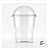 Copo Bolha com Tampa Crystal Bello 150ml, Plastilania - Rizzo,  20 unidades - Imagem 1