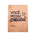 Saco Delivery Kraft Pediu Chegou Vinco Mini 25cm x 15cm x 8cm 50 unidades - Imagem 1
