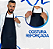 Avental Liso Sem Bolso Reforçado em Oxford 84cm x 60cm Cozinha Churrasqueiro Restaurante 1 unidade - Imagem 1