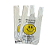 Sacola Plástica Branca Volte Sempre Smile 38cm x 50cm 3,5kg - Imagem 1