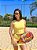 Conjunto short saia e cropped amarelo - Imagem 1