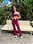 Conjunto calça bailarina top tomara que caia cereja - Imagem 2