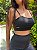 Conjunto short bolso top fita Preto - Imagem 4