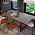 Mesa de Jantar, Estrutura em aço, Tampo 25mm MDP Premium - SCANDINAVIAN LITE 160cm x 80cm x 74cm GRAFITE INTENSO - Imagem 1