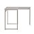 Mesa Escrivaninha em L, Estilo Industrial - LINHA SMART LITE 1350mm x 740mm x 1000mm CHAMP. OFF  WHITE / AG - Imagem 5