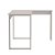 Mesa Escrivaninha em L Estilo Industrial - SMART LITE 150cm x 74cm x 100cm CHAMP. OFF  WHITE / AG - Imagem 6