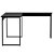 Mesa Escrivaninha em L Estilo Industrial - SMART LITE 150cm x 74cm x 135cm PRETO ONIX / PR - Imagem 6