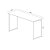 Mesa Escrivaninha RETA Estilo Industrial - SMART LITE 90cm x 50cm x 74cm PRETO ONIX / PR - Imagem 5