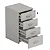 Gaveteiro Volante Com 4 Gavetas 400 X 470 X 685 - CLEAN - Imagem 2