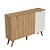 Aparador 3 Portas 1450 X 800 X 355 Aveiro Oak/ Champagne Off - Imagem 1