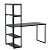 Mesa Reta C/ Estante Smart 1350 X 645 X 1455 Preto Onix PR - Imagem 1