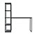 Mesa Reta C/ Estante Smart 1350 X 645 X 1455 Preto Onix PR - Imagem 2