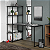 Mesa Reta C/ Estante Smart 1350 X 645 X 1455 Preto Onix PR - Imagem 4