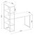 Mesa Reta C/ Estante Smart 1350 X 645 X 1455 Preto Onix PR - Imagem 5