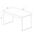 Mesa Notte 1350 X 700 X 740 Off  White / PR - Imagem 4