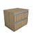 Mesa Cabeceira 2 Gavetas 520 X 456 X 400 Aveiro OAK - Imagem 1