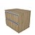 Mesa Cabeceira 2 Gavetas 520 X 456 X 400 Aveiro OAK - Imagem 3