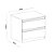 Mesa Cabeceira 2 Gavetas 520 X 456 X 400 Aveiro OAK - Imagem 6