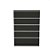 Comoda 5 Gavetas 730 X 1032 X 490 Grafite Intenso - Imagem 2