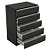 Comoda 5 Gavetas 730 X 1032 X 490 Grafite Intenso - Imagem 4