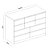 Comoda 10 Gavetas 1216 X 840 X 490 Grafite Intenso - Imagem 6