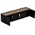 Movel Para TV 2 Porta 2 Gavetas 1800 X 480 X 400 Preto Onix/ Aveiro OAK - Imagem 4