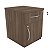 Gaveteiro Volante 1 Gaveta 1 Porta GABINETTO Carvalho Munique - 400 x 470 x 500 - Imagem 1